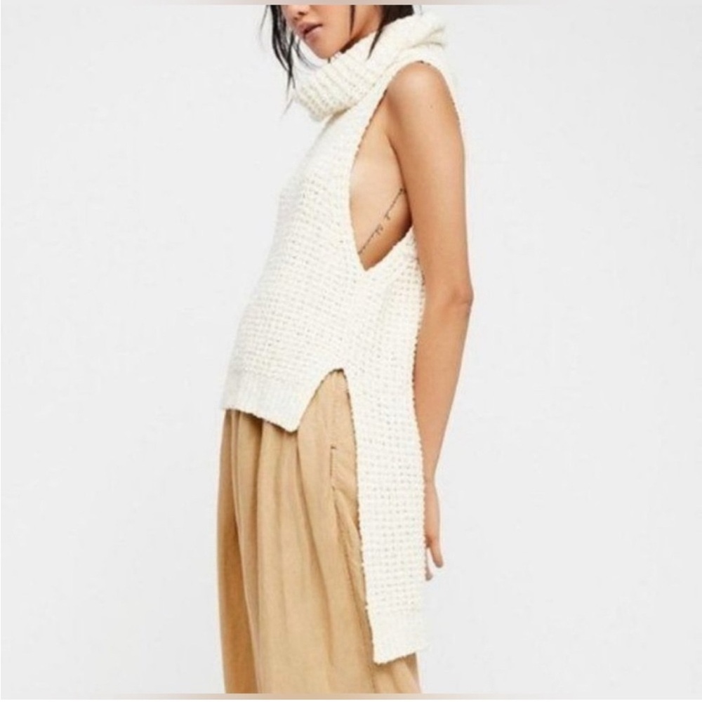 Free People Oversized Sleeveless Sweater